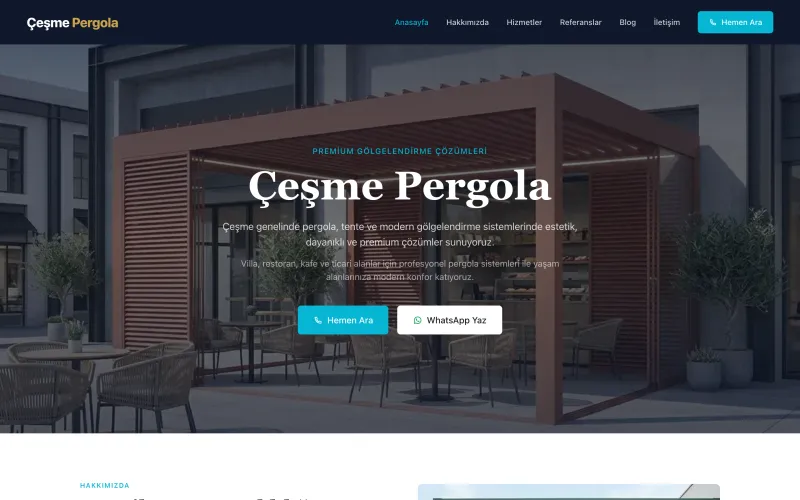 cesmepergola.com web sitesinin ana sayfası (cesmepergola.com)