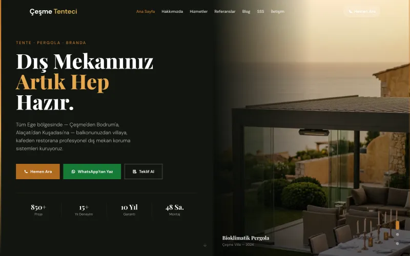 cesmetenteci.com.tr web sitesinin ana sayfası (cesmetenteci.com.tr)