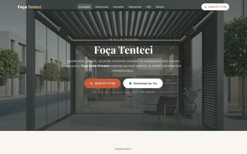 focatenteci.com.tr web sitesinin ana sayfası (focatenteci.com.tr)