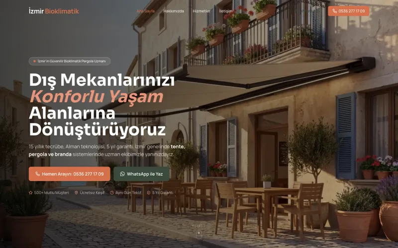 izmirbioklimatik.tr web sitesinin ana sayfası (izmirbioklimatik.tr)