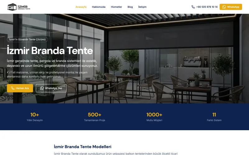 izmirbrandatente.com web sitesinin ana sayfası (izmirbrandatente.com)