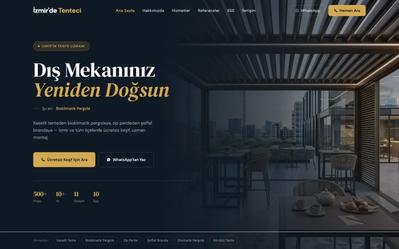 izmirdetenteci.com web sitesinin ana sayfası (izmirdetenteci.com)
