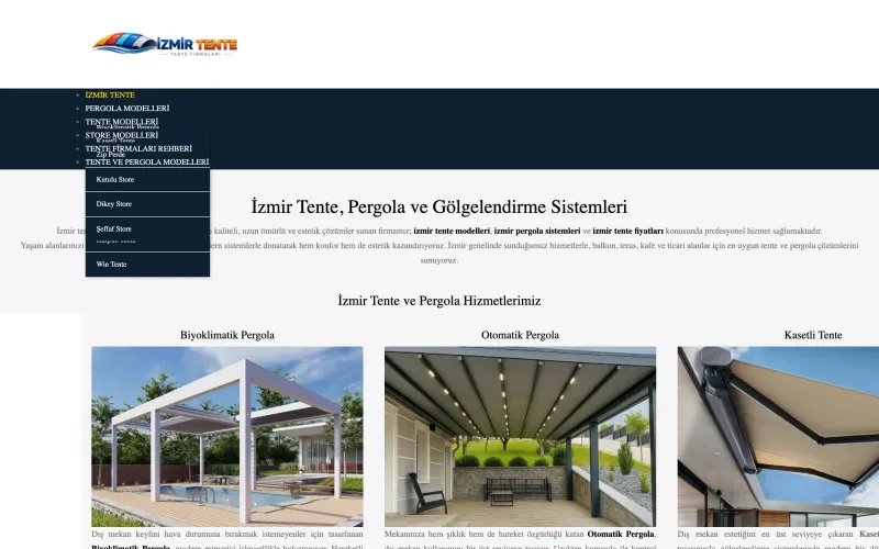izmirtentefirmalari.com web sitesinin ana sayfası (izmirtentefirmalari.com)
