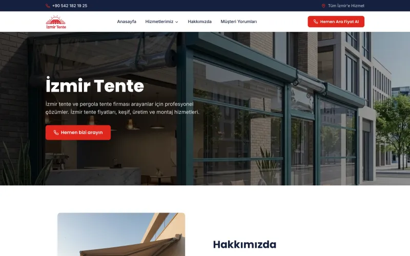 izmirtentefiyat.com web sitesinin ana sayfası (izmirtentefiyat.com)