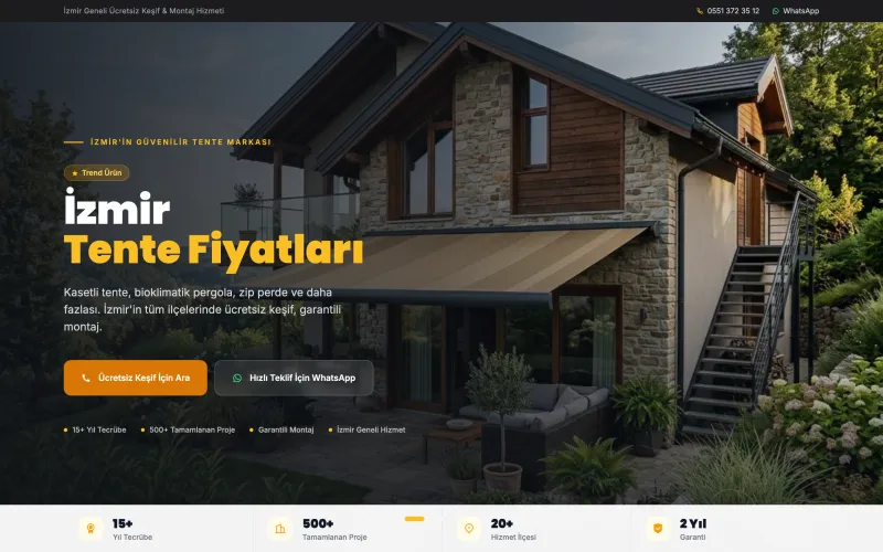 izmirtentefiyatlari.net web sitesinin ana sayfası (izmirtentefiyatlari.net)