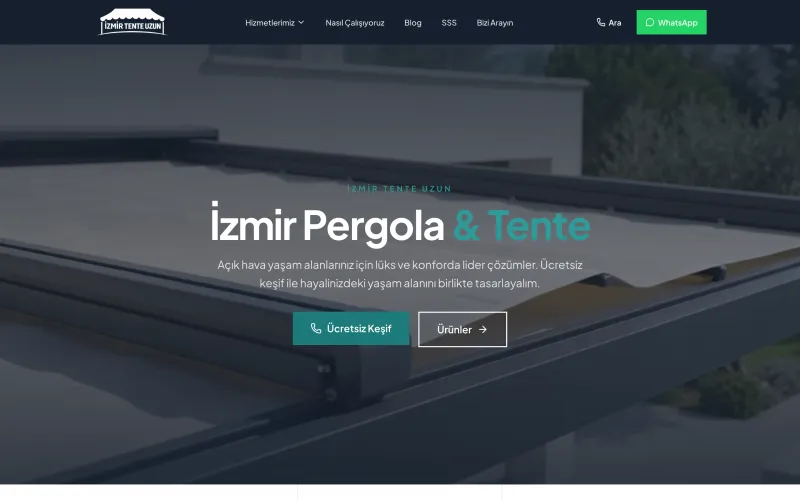 izmirtenteuzun.com web sitesinin ana sayfası (izmirtenteuzun.com)