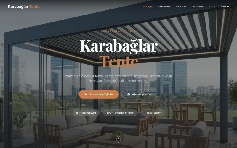 karabaglartente.com web sitesinin ana sayfası (karabaglartente.com)