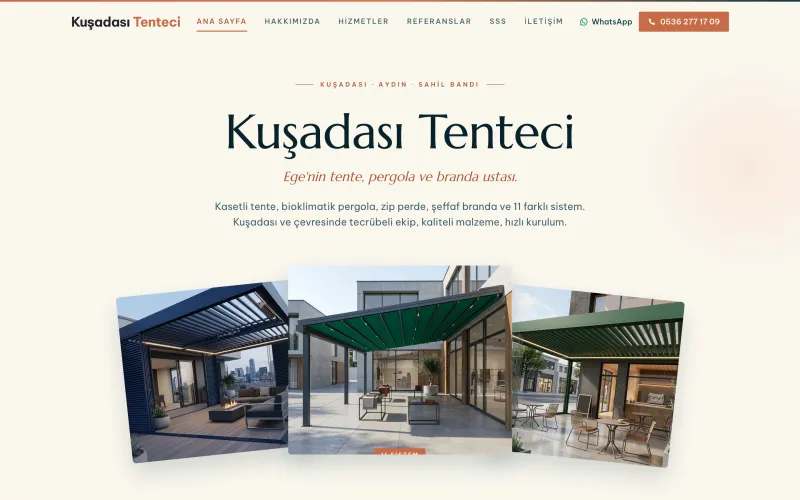 kusadasitenteci.com.tr web sitesinin ana sayfası (kusadasitenteci.com.tr)