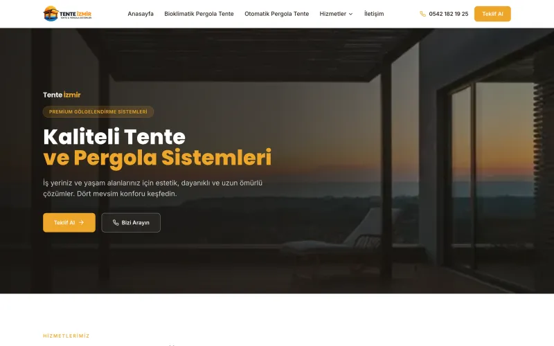 tenteizmir.net web sitesinin ana sayfası (tenteizmir.net)